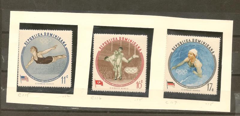 DOMINICAN REPUBLIC  STAMPS, MNH OLYMPIC WINNERS 1960 #CA3