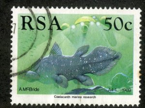 SOUTH AFRICA 765 USED SCV $1.75 BIN $.75 MARINE LIFE