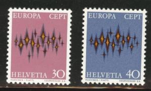 Switzerland Scott 544-545 MNH** 1972 Europa set 