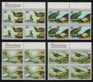 Penrhyn Duck Grouse Sandpiper Dunlin Birds Audubon 4v 1985 MNH SG#373-376