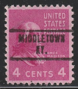 Precancel - Middletown, KY - PSS 734 - Better Town and Type
