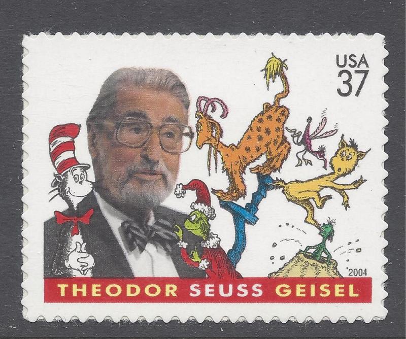 #3835 37c  Dr. Seuss  2004 MNH