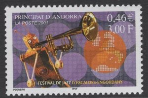 ANDORRA SGF588 2001 JAZZ FESTIVAL MNH