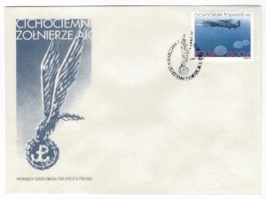 Poland 1993 FDC Stamps Scott 3175 Second World War II Airplane Parachute Brigade