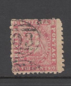 British Guiana 1866 Seal of the Colony 8c Scott # 53 Used