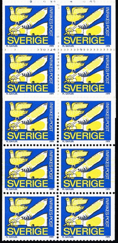 Sweden Stamps # 1277a MNH VF Booklet Scott Value $52.00