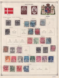 DENMARK - MINT AND USED COLLECTION ON ALBUM PAGES - BINDDM