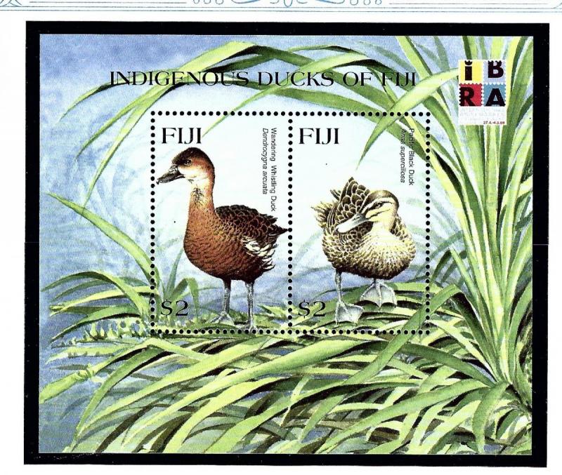 Fiji 848 MNH 1999 Ducks S/S