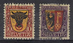 Switzerland Uri/Geneva (Scott #B10-11) Used