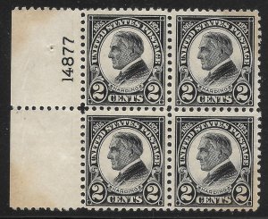 Doyle's_Stamps: MNH 1923 Warren G. Harding Blocks, Scott #610**  #611**  #612**