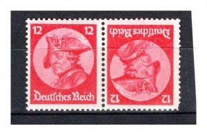 Germany Reich Scott # 399a, mint nh, tete beche, Mi # K18