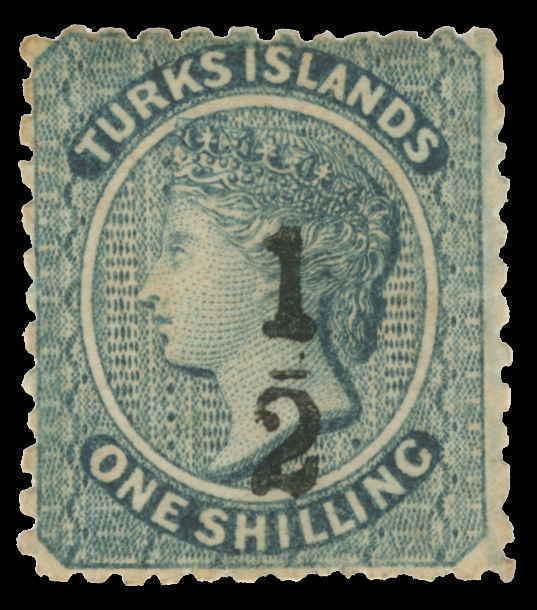 Turks Islands Scott 8 Variety Gibbons 11c Never Hinged Stamp