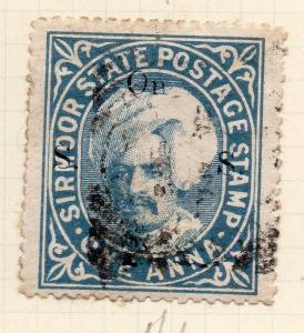 Indian States Sirmoor 1885-88 Early Issue Fine Used 1a. OFFICIAL 194700