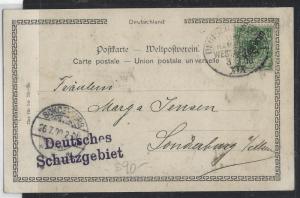 GERMAN CAMEROUN (P1809B) 1900 PPC 5PFX2  KAMERUN TO GERMANY   NICE