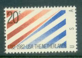 U.S. 2003 20c Netherlands Relations Fine MNH