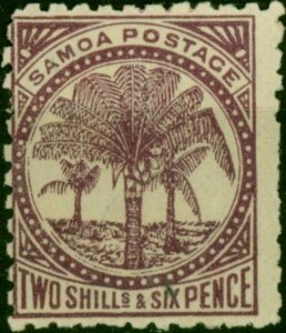 Samoa 1898 2s6d Deep Purple SG64b Wmk Reversed Fine MM (3)