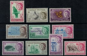 Cayman Islands 1962 SG165-174 QEII Definitives ( Short Set to 1/) - MH