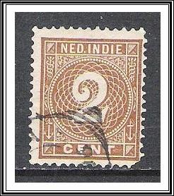 Netherlands Indies #18 Numeral Used