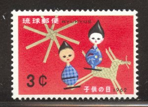 Ryukyu Islands Scott 97 MNHOG - 1962 Children's Day Issue - SCV $1.10