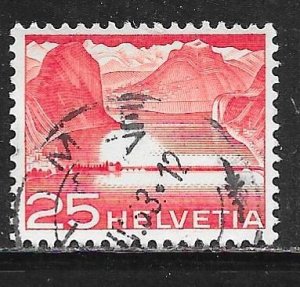 Switzerland 333: 25c Dam near Melide, Lake Lugano, used, F-VF