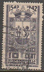 MEXICO 770, 10¢ 400th Anniv of Merida COAT OF ARMS. Used. VF. (711)