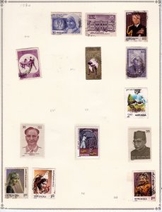 India Stamp Collection on pages   ......see details below