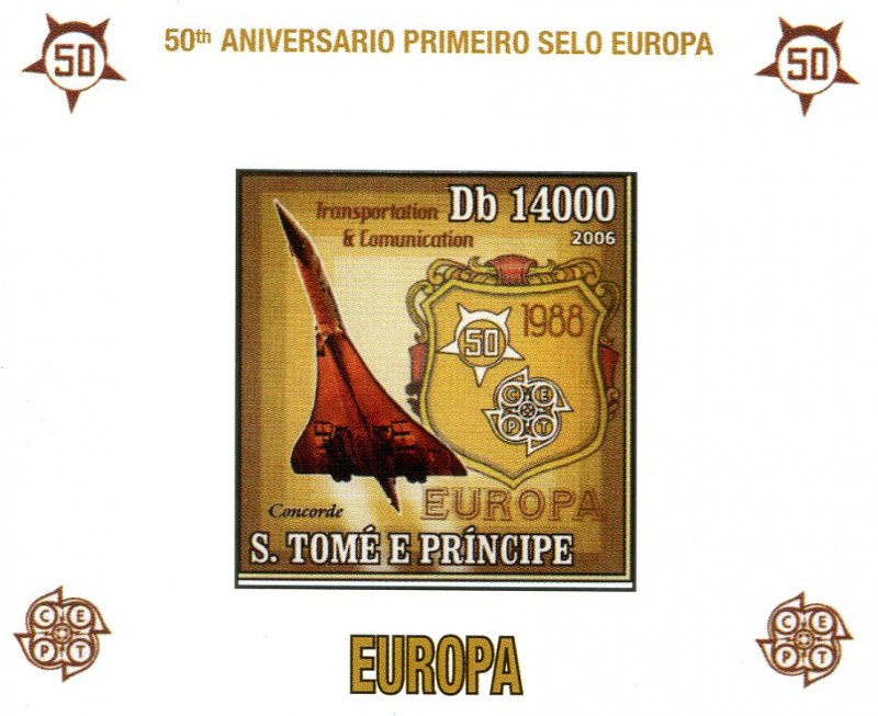 Sao Tome & Principe 2006 CONCORDE Europa s/s Imperforated Mint (NH)