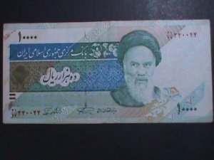 ​IRAN- BANK OF MARKAZI IRAN-10000 RIALS LIGHT CIRCULATED BANK NOTE  VF