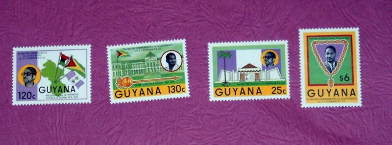 Guyana - 1505-8, MNH Set - President. SCV - $3.05