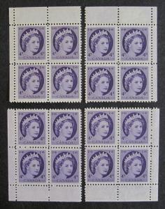 Canada 340 Corner Blocks Matched Set VF MNH