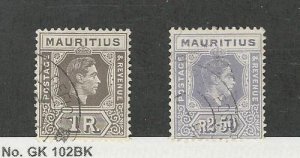 Mauritius, Postage Stamp, #219-220 Used, 1943, JFZ