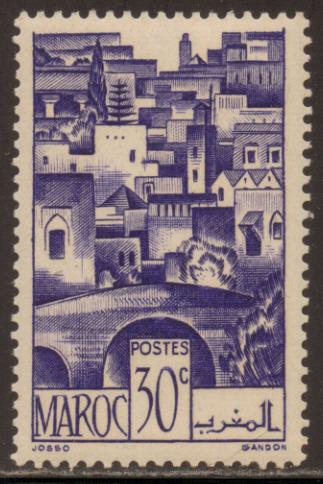 French Morocco 1948 #236 The Terraces MNH