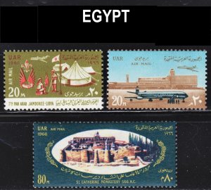 Egypt Scott C110-112 F to VF mint OG H.  FREE...