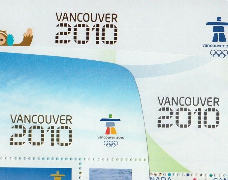 GOLD = SILVER = BRONZE = OVERPRINT SSs = VANCOUVER 2010 OLYMPIC GAMES CANADA