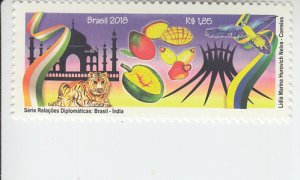 2018 Brazil Relations w/India (Scott 3379) MNH