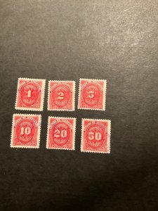 Stamps Nicaragua Scott #J36-41 used