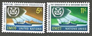 United Nations Scott 123-124  MNH  Post Office fresh