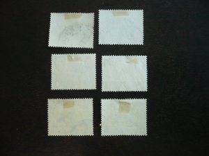 Stamps - South Africa - Scott#38a,38b,41a,41b,43a,43b-Used Part Set of 6 Stamps