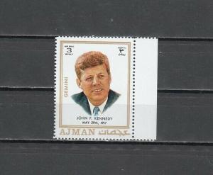 Ajman, Mi cat. 792 A. President John Kennedy value from set. ^