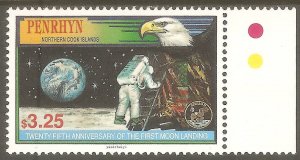 PENRHYN ISLANDS Sc# 441 MNH FVF 25th Anniv. Moon Landing Space Astronauts