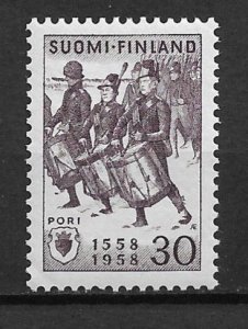 1958 Finland Sc356 March of the Bjorneborgienses by Edelfelt MNH