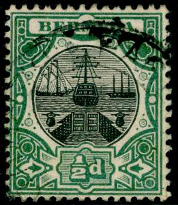 BERMUDA SG31, ½d black & green, FINE used.