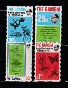 Gambia 367-370 MNH Designs