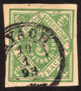 1892, Germany Wurttemberg 5pfg, Used, Sc O4a, Mi103aPU