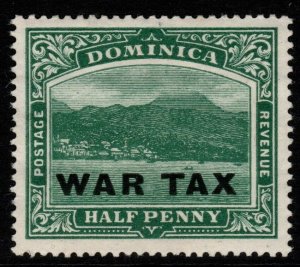 DOMINICA SG57 1918 ½d DEEP GREEN MTD MINT