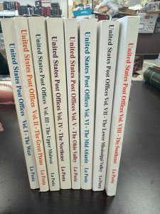 COMPLETE SET  UNITED STATES POST OFFICES VOLUMES I-VIII