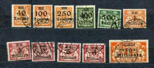 Danzig/Germany/Poland 1923 Mi 158-68 Sc 137-47 Used/CTO  Full set 888