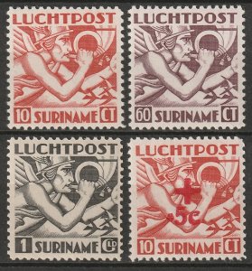 Suriname 1941 Sc C20-22,CB1 set MNH