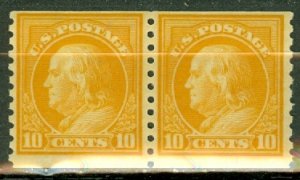 IR: US 497 MNH pair CV $85