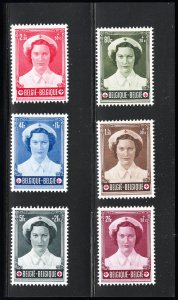 Belgium Stamps # 532-7 MNH VF Scott Value $65.00